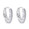 57238 57238 ezüst karika fülbevaló cirkóniával 3614