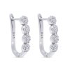 57244 57244 ezüst fülbevaló öt cirkónia karikával 3616