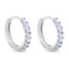 57496 57496 ezüst karika fülbevaló nyolc cirkóniummal 3650