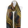 Női téglalap alakú sál, aranyszállal mintázott, sárga 7200566C