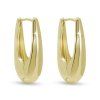 62363 dubai 3966 nausnice pozlaceno 14k zlatem kapkovity design