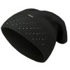 Női kötött sapka Wrobi csillogó strasszkövekkel, fekete 7100377-3