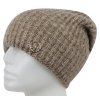 Női kötött téli sapka metál díszítéssel - barna 7100386-5