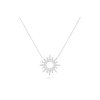 Lánc sebészeti acélból, medállal, nap, cirkóniummal díszített 3001695