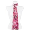 Női téglalap alakú sál 36504 pillangó mintával, rózsaszín 7200636-3