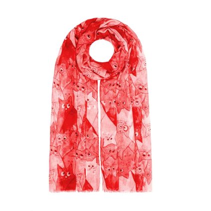 59728 damsky lehky sal kocky cerveny 7200716 2 xc 23