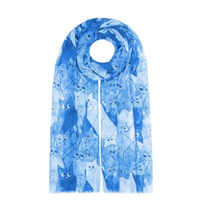 59734 damsky lehky sal kocky modry 7200716 4 xc 23