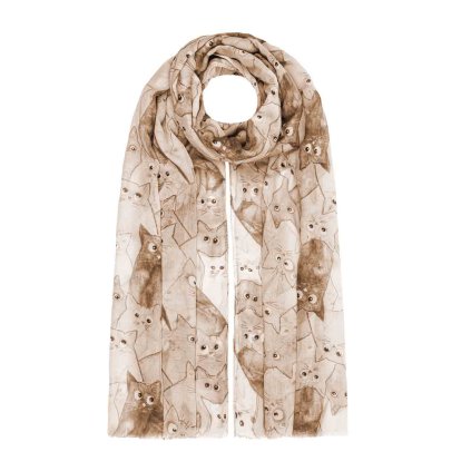 59740 damsky lehky sal kocky hnedy 7200716 6 xc 23