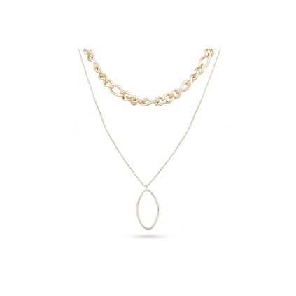 Lanț placat cu aur 14k aur, rând dublu cu element geometric - oval subțire 3001427Lanț placat cu aur 14k aur, rând dublu cu element geometric - oval 3001427Lanț placat cu aur 14k aur, rând dublu cu element geometric - oval 3001429