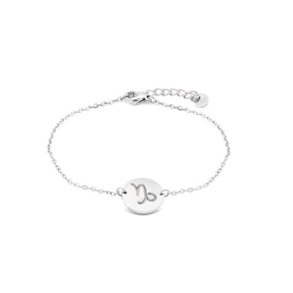 Bratara din otel chirurgical cu pandantiv solid, semn Capricorn 2001960-11