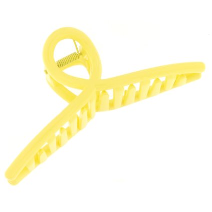 Clemă de păr BASIC spirală, galbenă 8000769-2