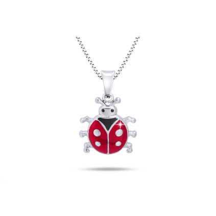 Lanț + pandantiv din oțel chirurgical, ladybird 3001569