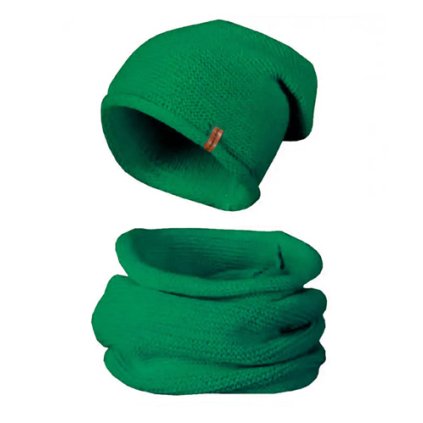 Set de iarnă pentru femei, pălărie și tunel Mark - verde deschis 7100331-12