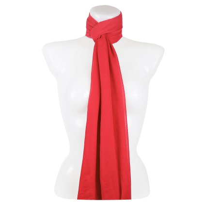Eșarfă dreptunghiulară ușoară pentru femei 37515 - culori roșii 7200617-3