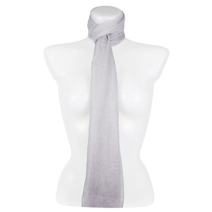 Eșarfă dreptunghiulară ușoară pentru femei 37515 - culori gri 7200617-4