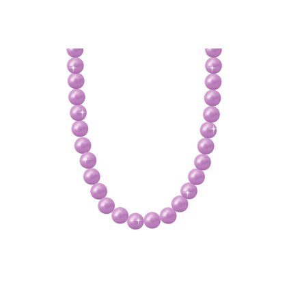 Colier de perle cu perle artificiale - violet 6000657-3
