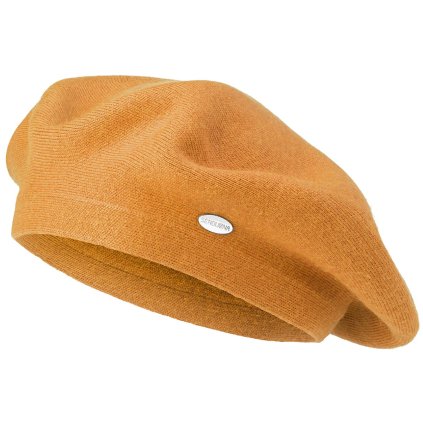 Beretă din cașmir pentru femei GA82 BASIC, portocaliu 7100276-2