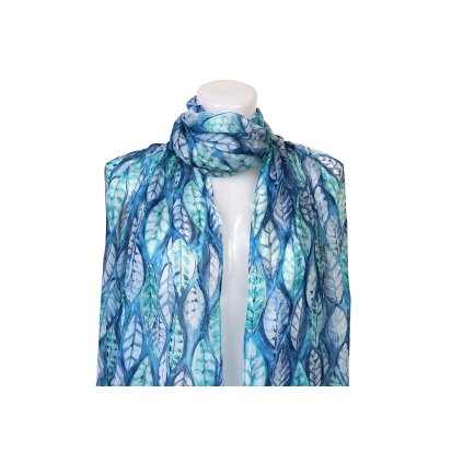 45687 satek liskove listky modra xc 03 7200701