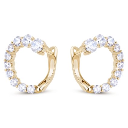 52219 pozlacene asymetricke nausnice 14k kruhy se zirkony 1003239
