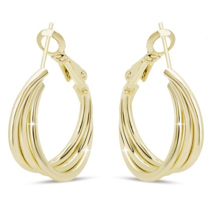 53158 pozlacene nausnice 14k kruh 1003301