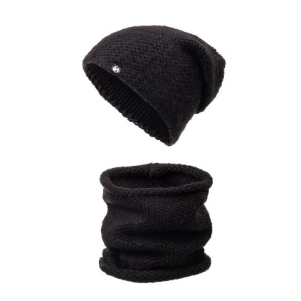 53188 damsky zimni set cepice a tunel wrobi e10 cerne barvy 7100440