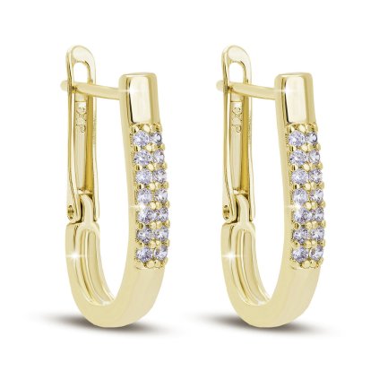 53299 pozlacene nausnice 14k se zirkony 1003315