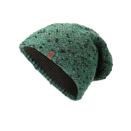 53530 damska pletena zimni cepice wrobi d44f zelene barvy 7100444 1