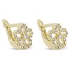 59911 kvetinove nausnice pozlacene 14k zlatem 3807