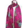 Eșarfă dreptunghiulară pentru femei, copac al vieții cu mandala și fir auriu, roz 7200564B