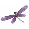 Broșă - libelulă cu zirconiu cubic, violet 9001030-12