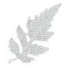 Broșă - frunză cu zirconiu cubic, argint 9001469-1
