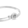 Brățară din oțel chirurgical - solid 5127-15, copac al vieții cu zirconiu cubic 2002129-1