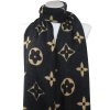 Eșarfă dreptunghiulară pentru femei cu ornamente 2143-3, negru-maro 7200574-3