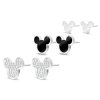 Set de cercei din oțel chirurgical, Mickey Mouse cu zirconiu cubic 1002512