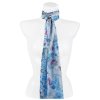 Esarfa dreptunghiulara dama 36504 cu imprimeu fluturi, culoare albastra 7200636-5