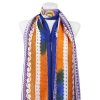 Eșarfă dreptunghiulară lungă pentru femei 2083-292, imprimată cu ornamente - violet 7200526-3