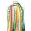 Eșarfă dreptunghiulară lungă pentru femei 2083-292, imprimată cu ornamente - verde 7200526-4