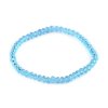 Brățară din mărgele artificiale tăiate - albastru 2002009-1