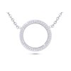 Lanț din oțel chirurgical cu pandantiv, cerc cu zirconiu cubic 3001819