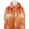 Eșarfă dreptunghiulară cu două fețe pentru femei 2130-06 portocaliu, păpădie - pictură 7200674-13