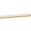 Lanț de șarpe placat cu aur de 14k, lungime 60 cm / 5 mm