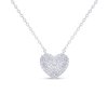 46068 46068 Colier argintiu cu pandantiv inimă cu zirconii jy3915