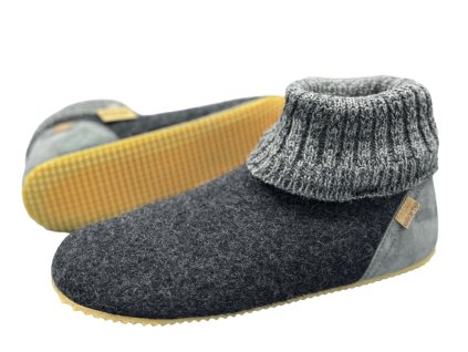 ellarte dámske barefoot papuče WILD WOMEN Dark Grey