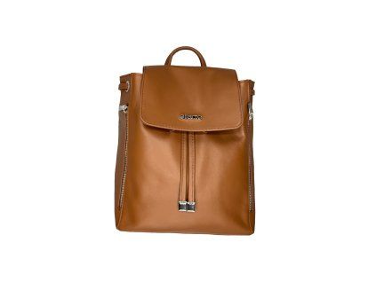 ellarte women's leather backpack MIDDLE CARAMEL