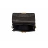 ellarte black metallic leather crossbody bag