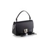 ellarte black leather briefcase type handbag