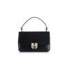 ellarte black leather briefcase type handbag