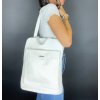 ellarte white leather backpack B