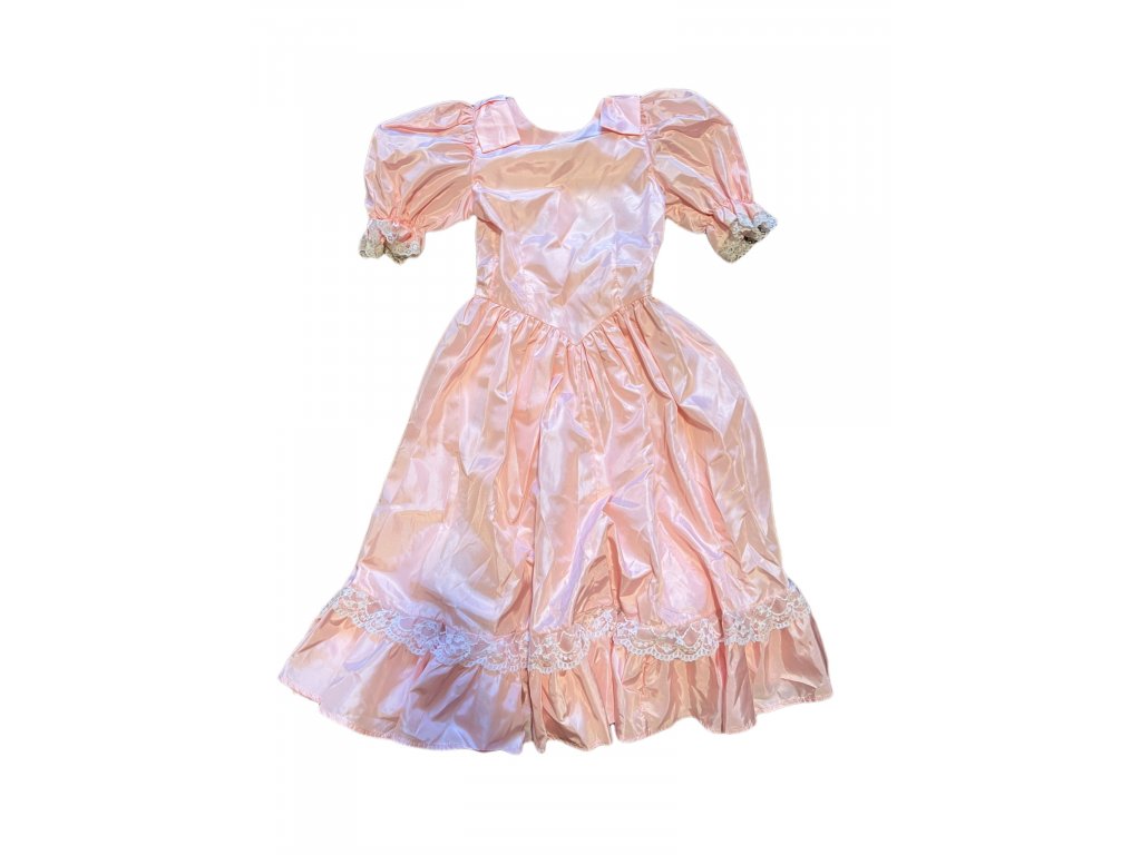 Růžové šaty, vel. 152