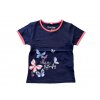 Topo dívčí tričko s motýlky - tmavě modrá 1+1 zdarma